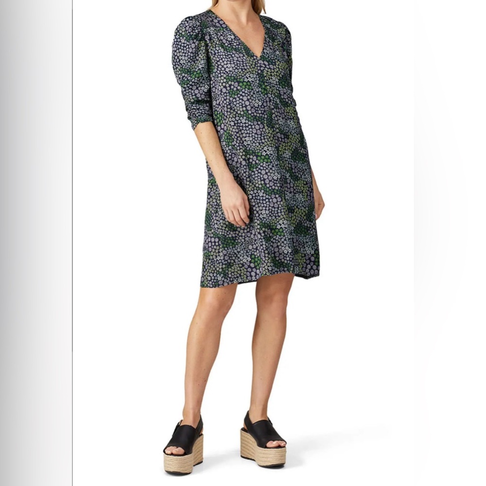 See by Chloe Floral V Neck Multicolor Shift Floral Dress - Picture 2 of 9